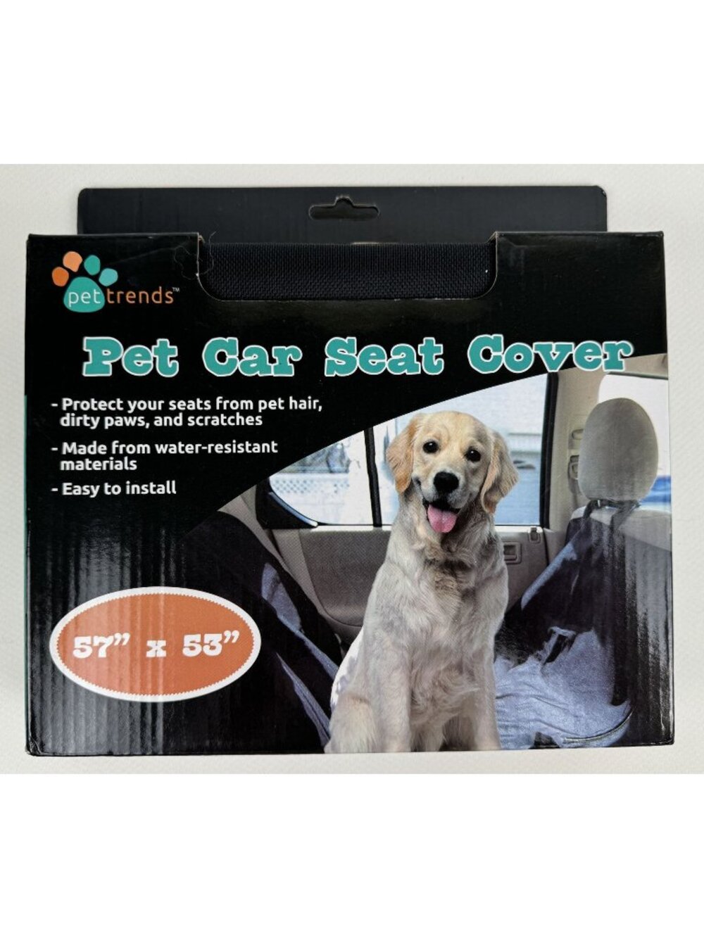 Pet Trends Pet Car Seat Cover 57"X53" Water Resistant Scratch Proof Protect NEW